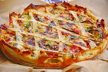 Schafskäse - Zucchini - Quiche