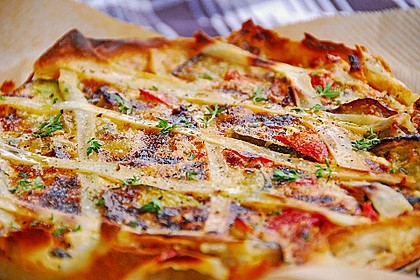 Schafskäse - Zucchini - Quiche 1