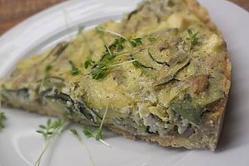 Schafskäse - Zucchini - Quiche