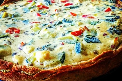 Schafskäse - Zucchini - Quiche 14