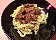 Rindergulasch mit Rotwein und Zwiebeln