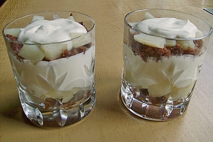 Birnen - Schmand - Schichtdessert 8