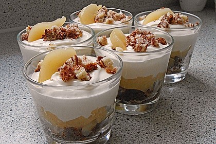 Birnen - Schmand - Schichtdessert 1