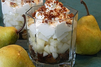 Birnen - Schmand - Schichtdessert 2