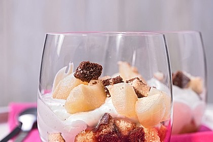 Birnen - Schmand - Schichtdessert 3