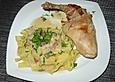 Kaninchen in Sahnesauce