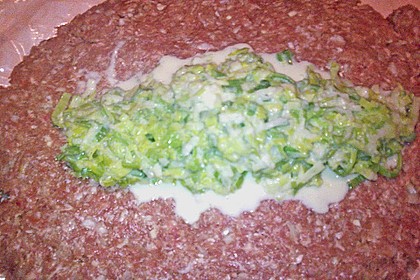 Hackbraten mit Porreef&uuml;llung