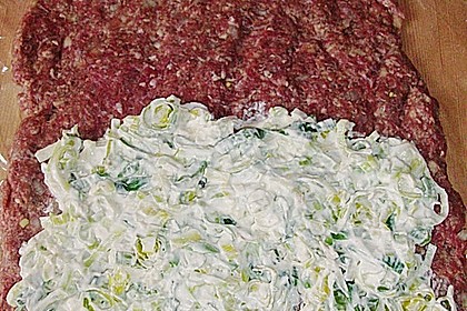 Hackbraten mit Porreef&uuml;llung 5