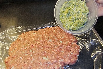 Hackbraten mit Porreef&uuml;llung 8