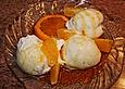 Vanille - Quark - Mousse mit Orangen
