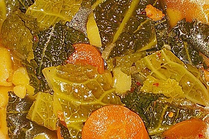 Kohlsuppe mit Kartoffeln und Fleischb&auml;llchen 2