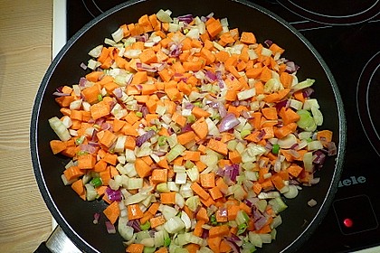 Sanft gegarter Lachs auf Möhren - Orangen - Fenchel - Gemüse 15