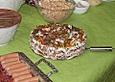 Schwarzbrot - Frischk&auml;se - Torte