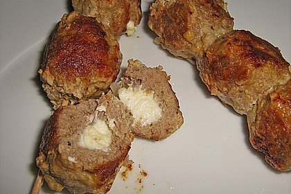 Griechische Hackb&auml;llchenspie&szlig;e mit Fetakern und Tomatenreis 18
