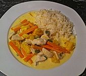 Putengeschnetzeltes mit Karotten - Orangen - So&szlig;e (Bild)