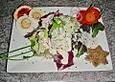 Salatsauce mit einem leichten Blutorangengeschmack f&uuml;r Blattsalate