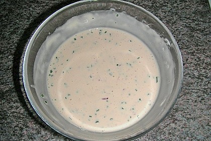 Salatsauce mit einem leichten Blutorangengeschmack f&uuml;r Blattsalate 1