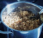 Hackbraten mit Soja - Granulat (Bild)