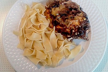 Putenschnitzel - J&auml;gerpfanne