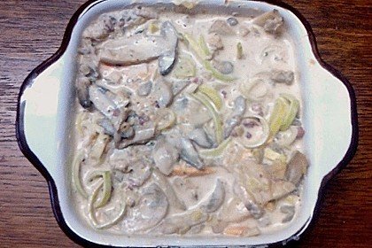 Putenschnitzel - J&auml;gerpfanne 8