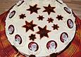 Weihnachtliche Kirsch - Mascarpone - Torte