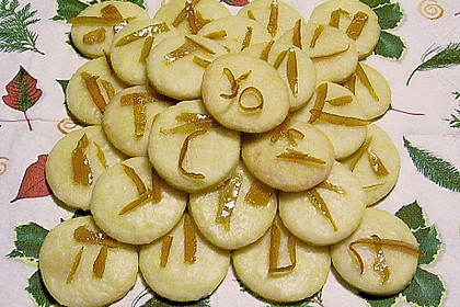 Orangenpl&auml;tzchen mit Guss