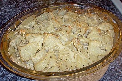 &Uuml;berbackene Kr&auml;uter - Kartoffeln 2