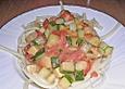 Zucchini - Tomaten - Sahnesauce