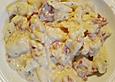 SABO - Sp&auml;tzle mit Salami und K&auml;se