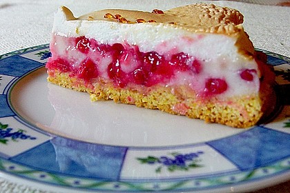 Rhabarberkuchen mit Vanillepudding und Baiser 9
