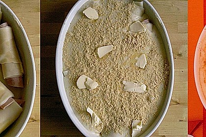 Gef&uuml;llte Cannelloni mit Schinken K&auml;se