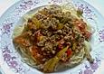 Hackfleisch mit Paprika - Tomatensauce
