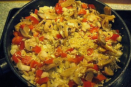 Hähnchenschenkel auf Reis 9