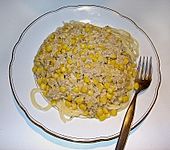 Thunfisch - Spaghetti mit Mais (Bild)