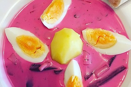 Litauische Rote - Bete - Suppe (kalt) 10