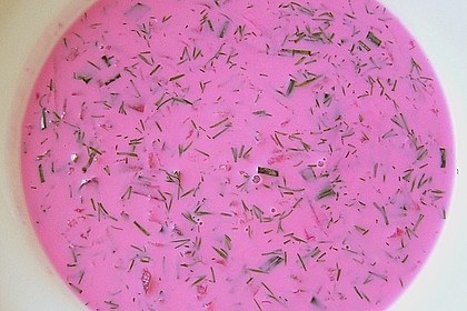 Litauische Rote - Bete - Suppe (kalt) 4