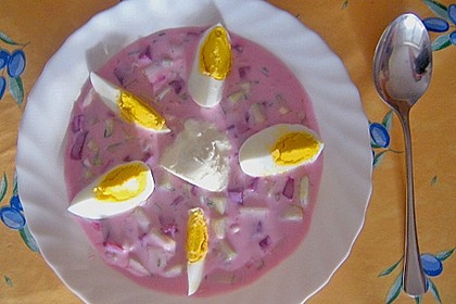 Litauische Rote - Bete - Suppe (kalt) 7