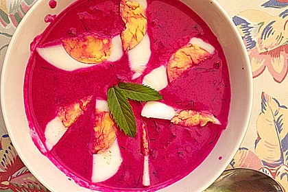 Litauische Rote - Bete - Suppe (kalt) 5