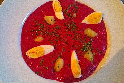 Litauische Rote - Bete - Suppe (kalt) 8