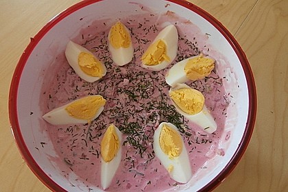 Litauische Rote - Bete - Suppe (kalt) 6