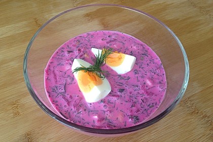Litauische Rote - Bete - Suppe (kalt) 3