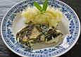 Kabeljaufilet auf Salbei