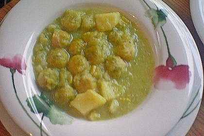 Rosenkohlsuppe mit Lauch 1