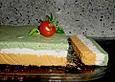 Dreifarbige Mousse