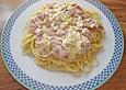 Spaghetti mit Schinken - Lauch - Sauce