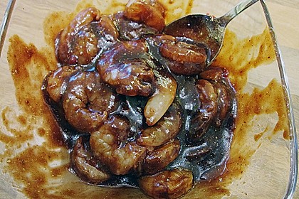 BBQ Garnelen in Honig - Senf - Sauce 8