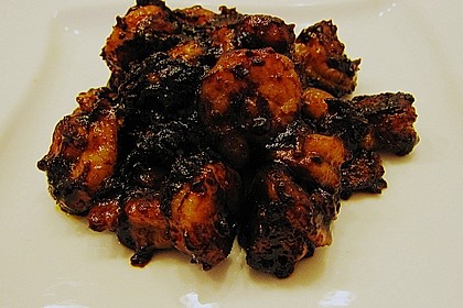 BBQ Garnelen in Honig - Senf - Sauce 12
