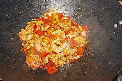 BBQ Garnelen in Honig - Senf - Sauce 10