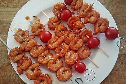 BBQ Garnelen in Honig - Senf - Sauce 5