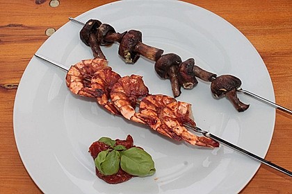 BBQ Garnelen in Honig - Senf - Sauce 9